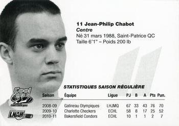 2010-11 Cool 103.5 FM St. Georges CRS Express (LNAH) #10 Jean-Philipp Chabot Back