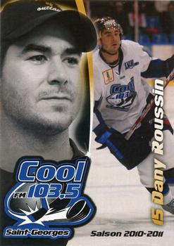 2010-11 Cool 103.5 FM St. Georges CRS Express (LNAH) #11 Dany Roussin Front