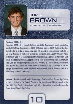2010-11 Michigan Wolverines (NCAA) #2 Chris Brown Back