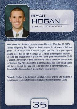 2010-11 Michigan Wolverines (NCAA) #10 Bryan Hogan Back