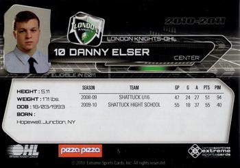 2010-11 Extreme London Knights OHL #5 Danny Elser Back