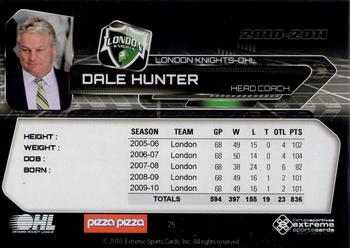 2010-11 Extreme London Knights OHL #25 Dale Hunter Back