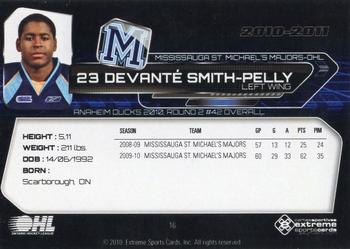 2010-11 Extreme Mississauga St. Michael's Majors (OHL) #16 Devante Smith-Pelly Back