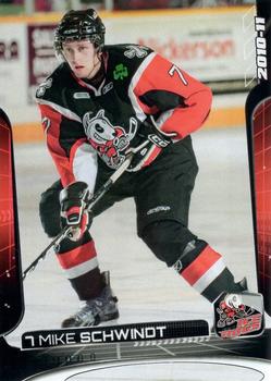 2010-11 Extreme Niagara IceDogs OHL #6 Mike Schwindt Front