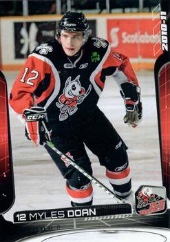 2010-11 Extreme Niagara IceDogs OHL #11 Myles Doan Front