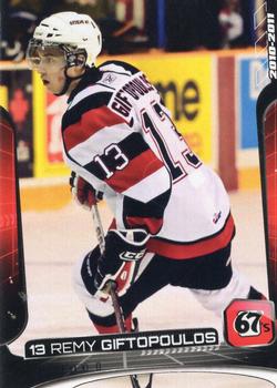 2010-11 Extreme Ottawa 67's OHL #7 Remy Giftopoulos Front