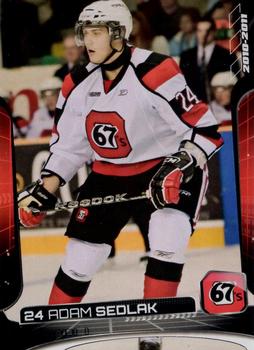 2010-11 Extreme Ottawa 67's OHL #13 Adam Sedlak Front