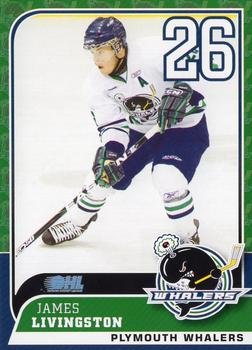 2010-11 Plymouth Whalers (OHL) #25 James Livingston Front