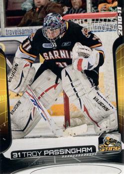 2010-11 Extreme Sarnia Sting (OHL) #18 Troy Passingham Front