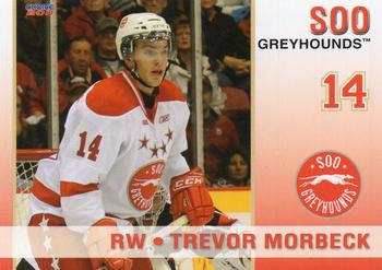 2010-11 Choice Sault Ste. Marie Greyhounds (OHL) #9 Trevor Morbeck Front