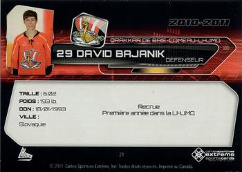 2010-11 Extreme Baie Comeau Drakkar (QMJHL) #21 David Bajanik Back
