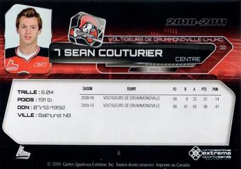 2010-11 Extreme Drummondville Voltigeurs (QMJHL) #6 Sean Couturier Back