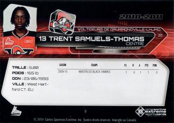 2010-11 Extreme Drummondville Voltigeurs (QMJHL) #9 Trent Samuels-Thomas Back
