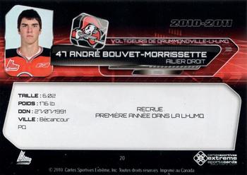 2010-11 Extreme Drummondville Voltigeurs (QMJHL) #20 Andre Bouvet-Morrissette Back