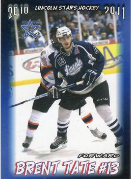 2010-11 Blueline Booster Club Lincoln Stars (USHL) #9 Brent Tate Front
