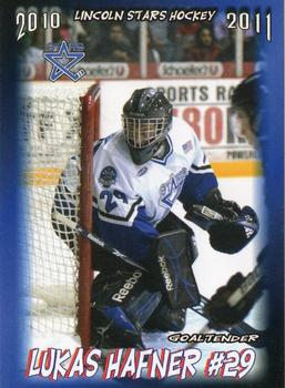 2010-11 Blueline Booster Club Lincoln Stars (USHL) #24 Lukas Hafner Front