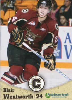 2010-11 Chilliwack Bruins (WHL) #21 Blair Wentworth Front