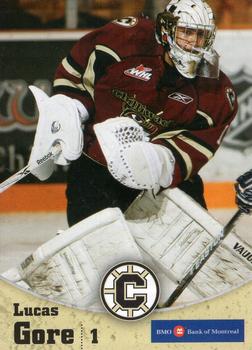 2010-11 Chilliwack Bruins (WHL) #25 Lucas Gore Front