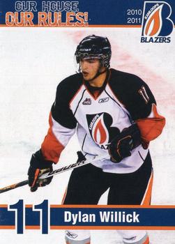 2010-11 Kamloops Blazers (WHL) #NNO Dylan Willick Front