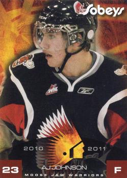 2010-11 Sobeys Moose Jaw Warriors (WHL) #14 Andrew Johnson Front
