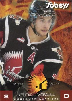 2010-11 Sobeys Moose Jaw Warriors (WHL) #16 Kendall McFaull Front