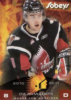 2010-11 Sobeys Moose Jaw Warriors (WHL) #17 Dylan McIlrath Front
