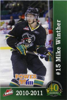 2010-11 Prince Albert Raiders (WHL) #NNO Mike Winther Front