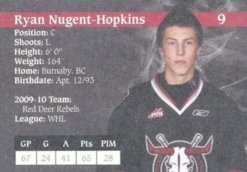 2010-11 Red Deer Rebels (WHL) #8 Ryan Nugent-Hopkins Back