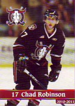 2010-11 Red Deer Rebels (WHL) #15 Chad Robinson Front
