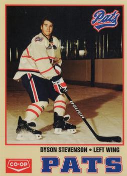 2010-11 Co-op Regina Pats (WHL) #NNO Dyson Stevenson Front