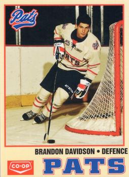 2010-11 Co-op Regina Pats (WHL) #NNO Brandon Davidson Front