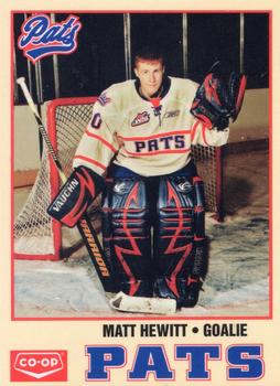 2010-11 Co-op Regina Pats (WHL) #NNO Matt Hewitt Front