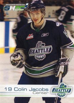 2010-11 Seattle Thunderbirds (WHL) #14 Colin Jacobs Front