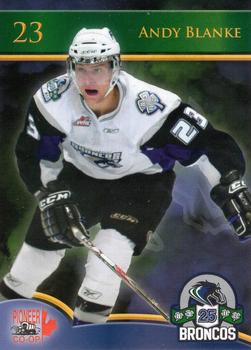 2010-11 Swift Current Broncos (WHL) #NNO Andy Blanke Front