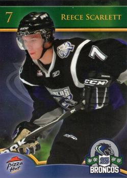2010-11 Swift Current Broncos (WHL) #NNO Reece Scarlett Front