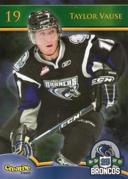 2010-11 Swift Current Broncos (WHL) #NNO Taylor Vause Front