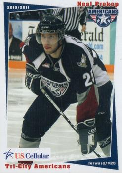 2010-11 U.S. Cellular Tri-City Americans (WHL) #24 Neal Prokop Front
