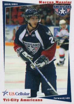 2010-11 U.S. Cellular Tri-City Americans (WHL) #28 Marcus Messier Front