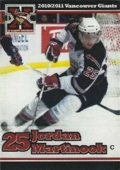 2010-11 Vancouver Giants (WHL) #NNO Jordan Martinook Front
