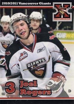 2010-11 Vancouver Giants (WHL) #NNO Joel Rogers Front