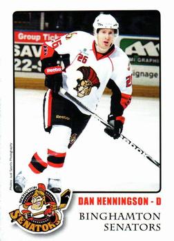 2011-12 Binghamton Senators (AHL) #17 Dan Henningson Front