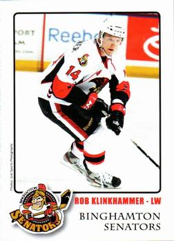 2011-12 Binghamton Senators (AHL) #19 Robert Klinkhammer Front