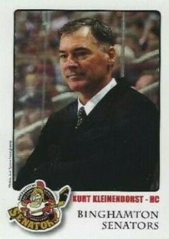 2011-12 Binghamton Senators (AHL) #30 Kurt Kleinendorst Front