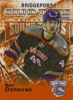 2011-12 Choice Bridgeport Sound Tigers (AHL) #6 Matt Donovan Front
