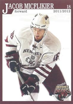 2011-12 Hershey Bears (AHL) #17 Jacob Micflikier Front