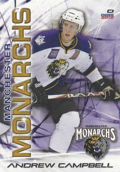 2011-12 Choice Manchester Monarchs (AHL) #2 Andrew Campbell Front