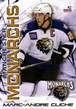2011-12 Choice Manchester Monarchs (AHL) #3 Marc-Andre Cliche Front