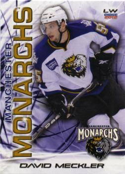 2011-12 Choice Manchester Monarchs (AHL) #16 David Meckler Front
