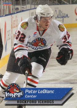 2011-12 Choice Rockford IceHogs (AHL) #13 Peter LeBlanc Front