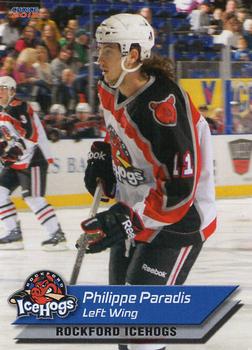 2011-12 Choice Rockford IceHogs (AHL) #17 Philippe Paradis Front